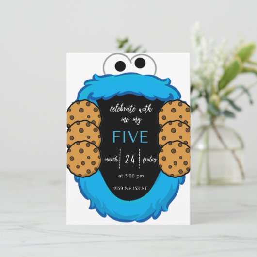 Invitation Invitación de cumpleaños (Debout devant)