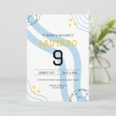 Invitation Invitación de cumpleaños Argentina (Debout devant)