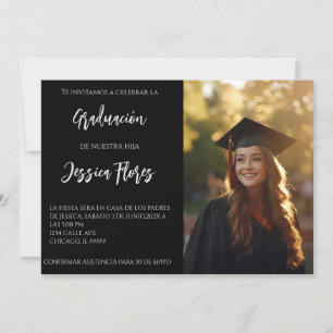 Invitation Invitación de graduación con foto