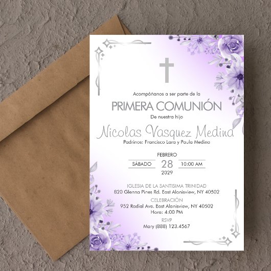 Invitation Invitacion de la communauté de Primera Première co