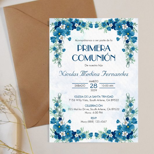 Invitation Invitacion de la communauté de Primera Première co