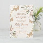 Invitation Invitación de Mariposa Baby shower en español (Debout devant)