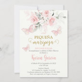 Invitation Invitación de Mariposa Baby shower en español (Devant)