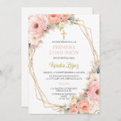 Invitation Invitacion de primera comunión. (Devant / Derrière)