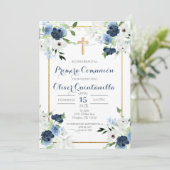 Invitation Invitación de primera comunión para niño (Debout devant)