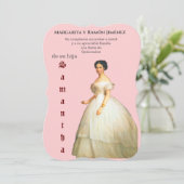 Invitation Invitacion de Quince Años - Quinceanera (Debout devant)