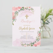 Invitation Invitación elegante para bautismo (Debout devant)