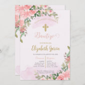 Invitation Invitación elegante para bautismo (Devant / Derrière)