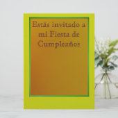 Invitation Invitación - Fiesta de Cumpleaños (Debout devant)