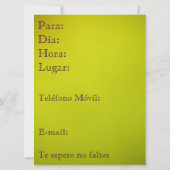 Invitation Invitación - Fiesta de Cumpleaños (Dos)