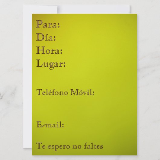 Invitation Invitación - Fiesta de Cumpleaños (Dos)