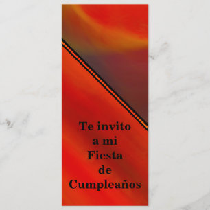 Invitation Invitación - Fiesta de Cumpleaños - Naranja
