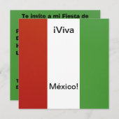 Invitation Invitación - Fiesta de Cumpleaños - vivats México (Devant / Derrière)
