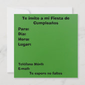 Invitation Invitación - Fiesta de Cumpleaños - vivats México (Dos)