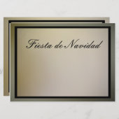 Invitation Invitación - Fiesta de Navidad (Devant / Derrière)