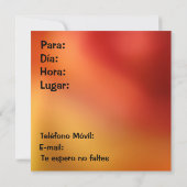 Invitation Invitación - Fiesta de Navidad - La Dalia Naranja (Dos)