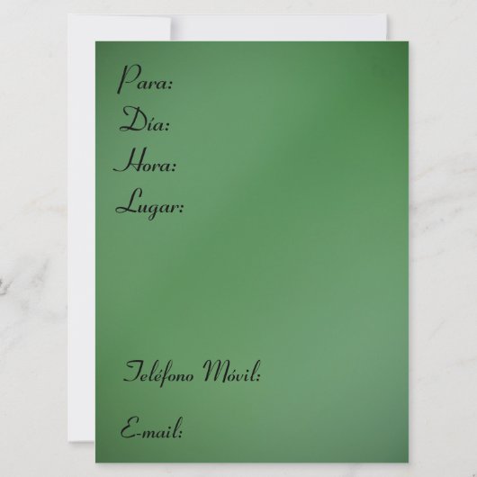 Invitation Invitación - Fiesta de Navidad - Les couleurs du M (Dos)