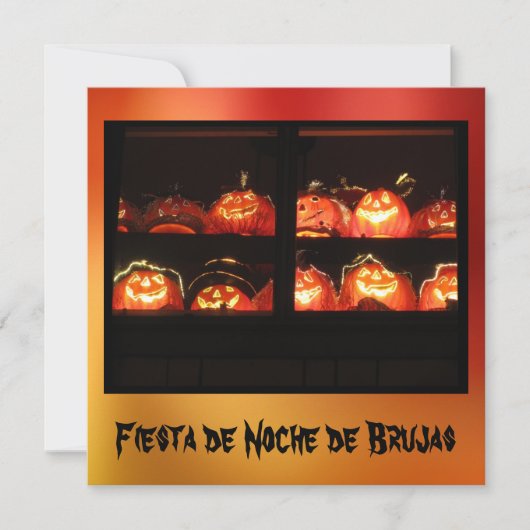 Invitation Invitación - Fiesta de Noche de Brujas (Devant)