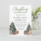 Invitation Invitación Fiesta en Casa de Navidad Minimalista (Debout devant)