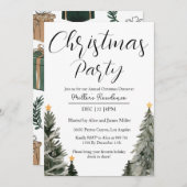 Invitation Invitación Fiesta Navideña Minimalista Moderna (Devant / Derrière)