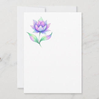 Invitation Invitacion flor multicolor