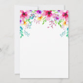 Invitation Invitación Floral Birthday Drive By Parade Invitat (Dos)