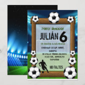 Invitation Invitación futboll (Devant / Derrière)