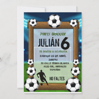 Invitation Invitación futboll