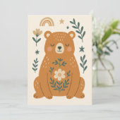 Invitation Invitación infantil – Osito Nórdico (Debout devant)