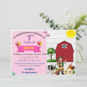 INVITATION INVITACION INFANTILE DE REINO ESPAGNOL (Debout devant)