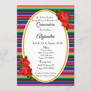 Invitation Invitacion/Invitacion Quinceanera