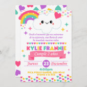 Invitation Invitación lluvia de amor  (Devant / Derrière)