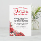 Invitation Invitación Mexican Posada Navideña espagnol (Debout devant)
