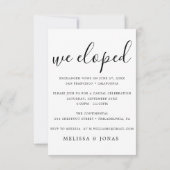 Invitation Invitación Minimalista moderna emitida (Dos)