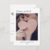 Invitation Invitación Minimalista moderna emitida (Devant / Derrière)