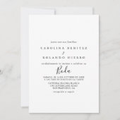 Invitation Invitación Minimalista y Sencilla de Boda (Devant)