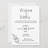 Invitation Invitacion minimalistas en español (Devant)