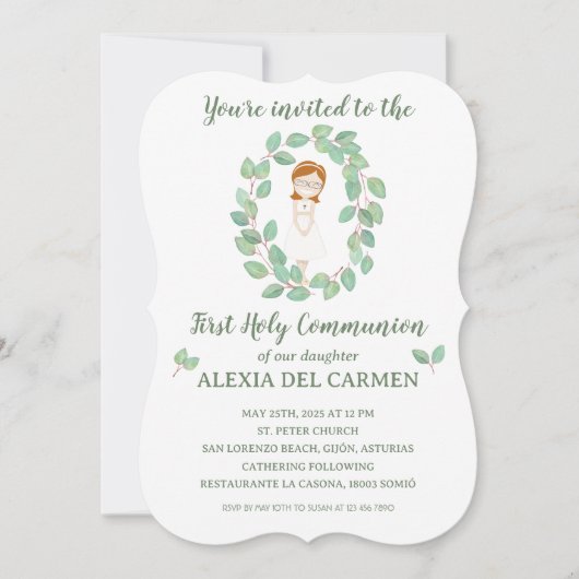 Invitation Invitación modelo Alexia Primera Comunión (Devant)