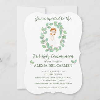 Invitation Invitación modelo Alexia Primera Comunión
