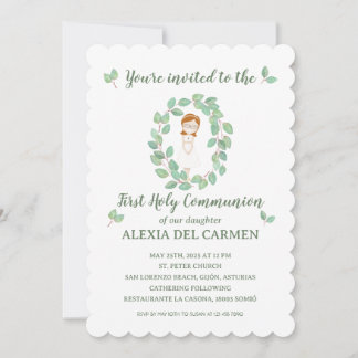 Invitation Invitación modelo Alexia Primera Comunión