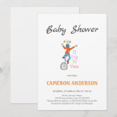 Invitation Invitación Pallasso en monocicle. L'alegria de viu (Devant / Derrière)