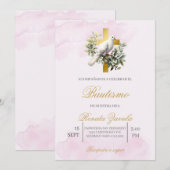 Invitation Invitación para bautismo (Devant / Derrière)
