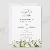 Invitation Invitación para Boda español (Devant)