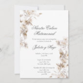 Invitation Invitación para boda ramo de flores (Devant)