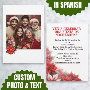 Invitation Invitación para Fiesta de Nochebuena con Foto