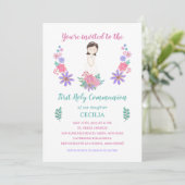 Invitation Invitación Primera Comunión CECILIA (Debout devant)
