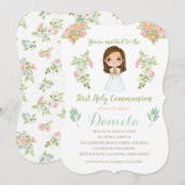 Invitation Invitación Primera Comunión DANIELA (Devant / Derrière)