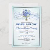 Invitation Invitacion Primera Comunion mignonne Première comm (Devant)