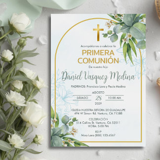 Invitation Invitacion Primera Comunion Première Communion sai