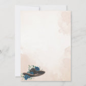 Invitation Invitación QUINCEANERA Mariachi Charra bleu rustiq (Dos)